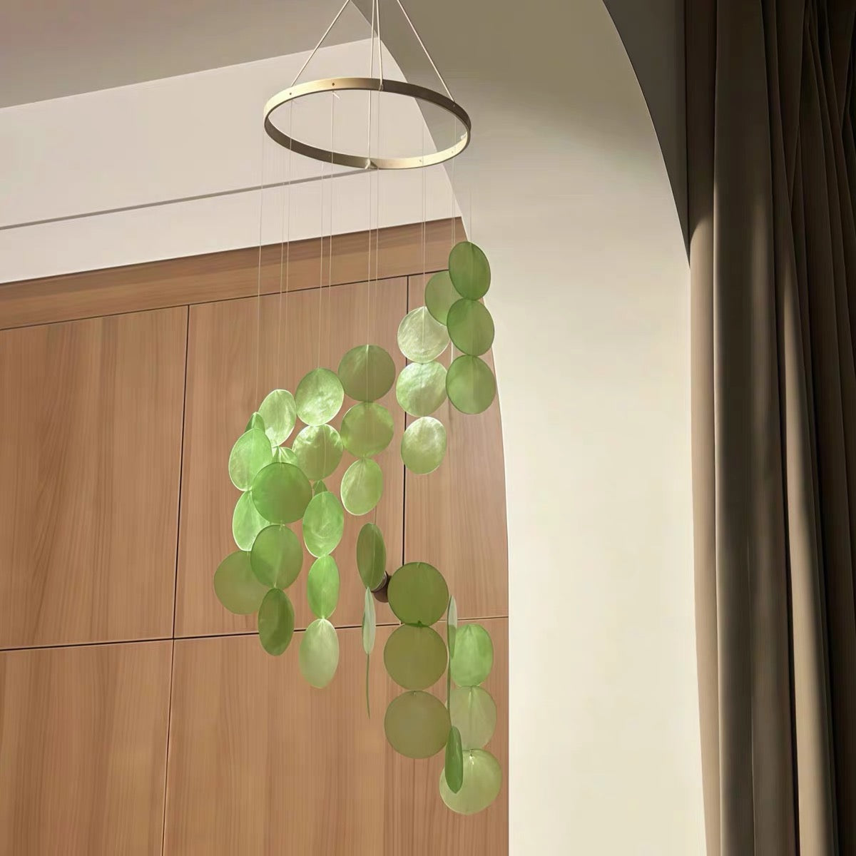 Pearl Cascade Capiz Shell Wind Chime