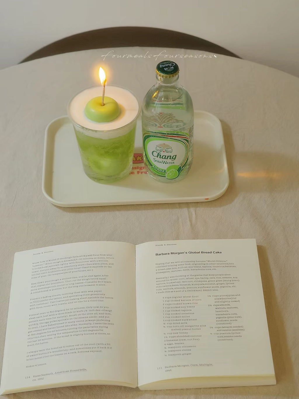 Green Apple Cream Soy Candle – Fresh Fruit Scented Gift