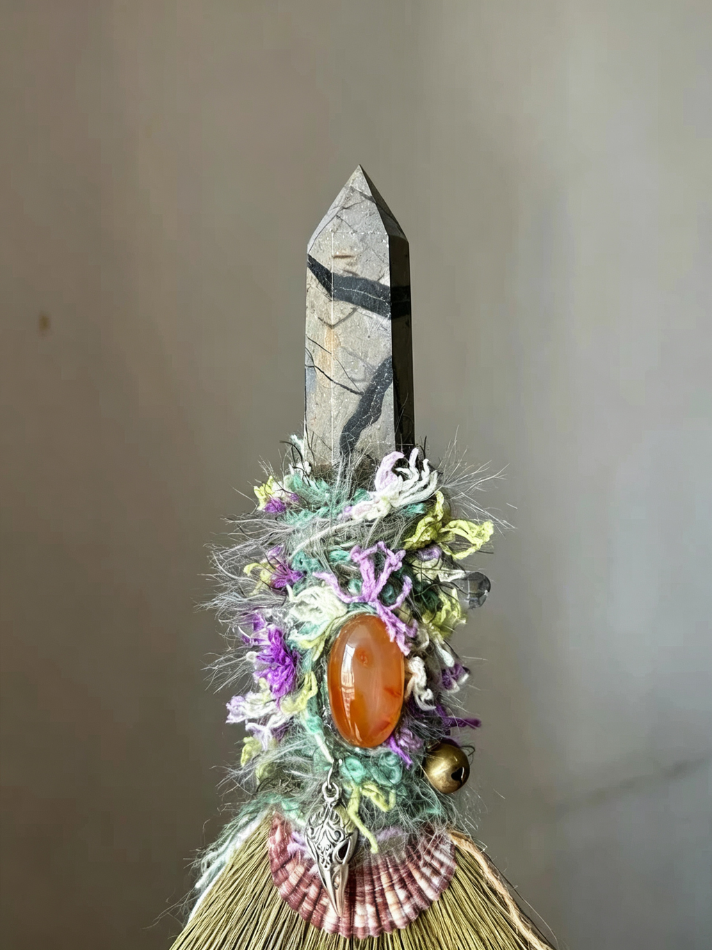 A Gloomy Thunderstorm Witch Broom