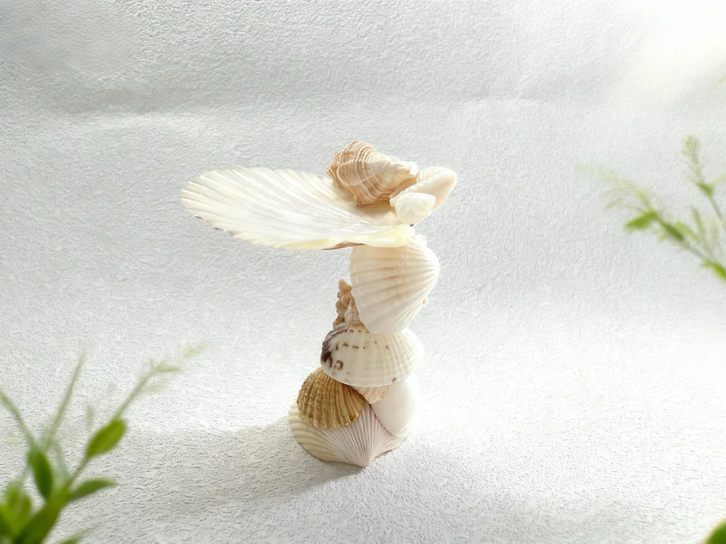 Sea Pearl Candle Haven – Mediterranean Shell Candle Holder
