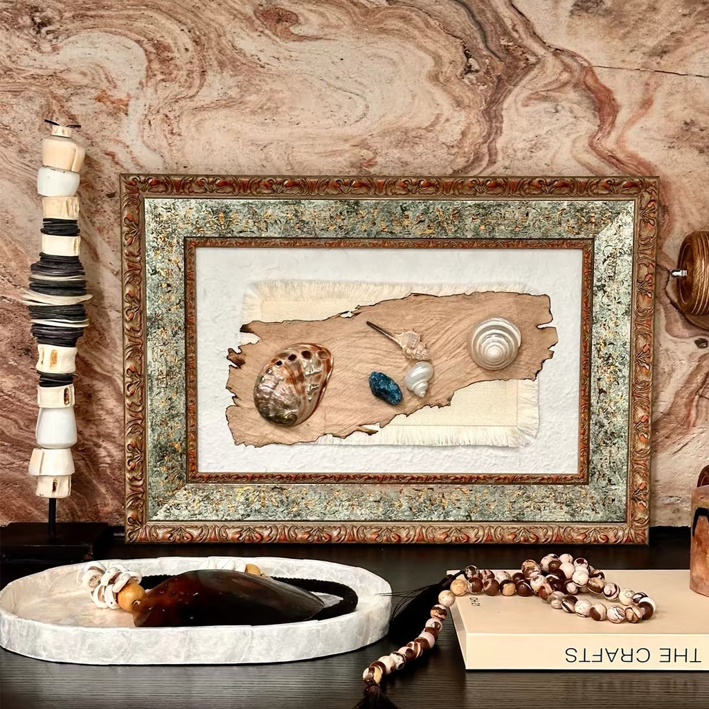 Love Letter from the Sea Handmade Shell Wall Art