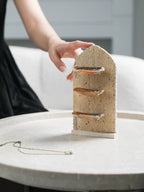 Tide Gallery Travertine Jewelry Stand