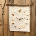 Coastal Shell Wall Clock – Handmade Beach Decor | DIY Kit or Finished