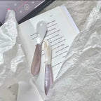 RoséShell Duo – Handcrafted Freshwater & Mississippi Pink Shell Spoon & Fork Set