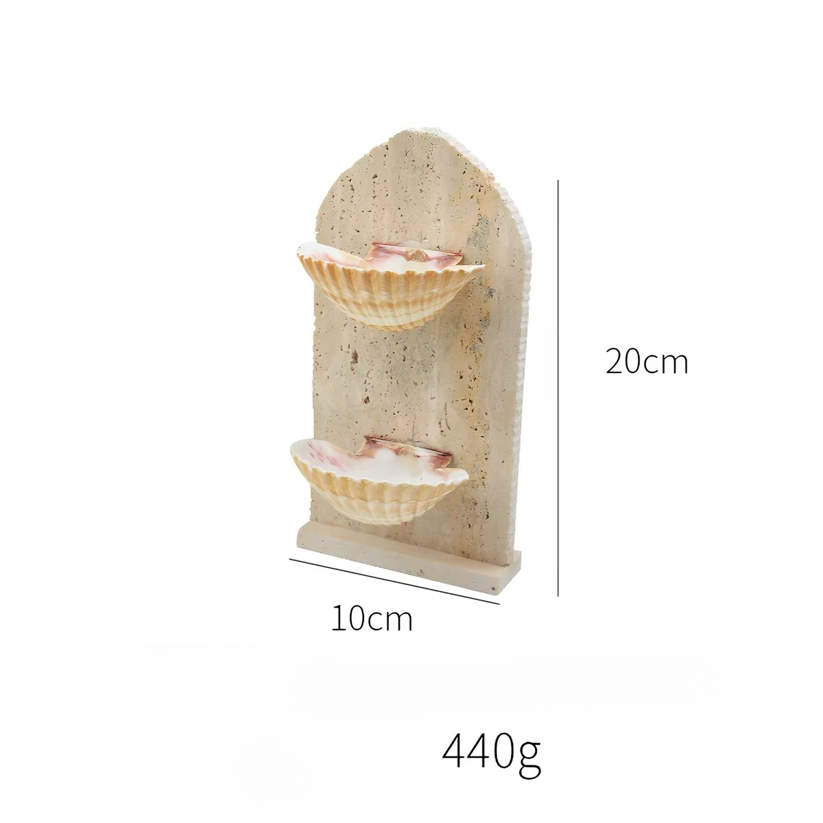 Tide Gallery Travertine Jewelry Stand