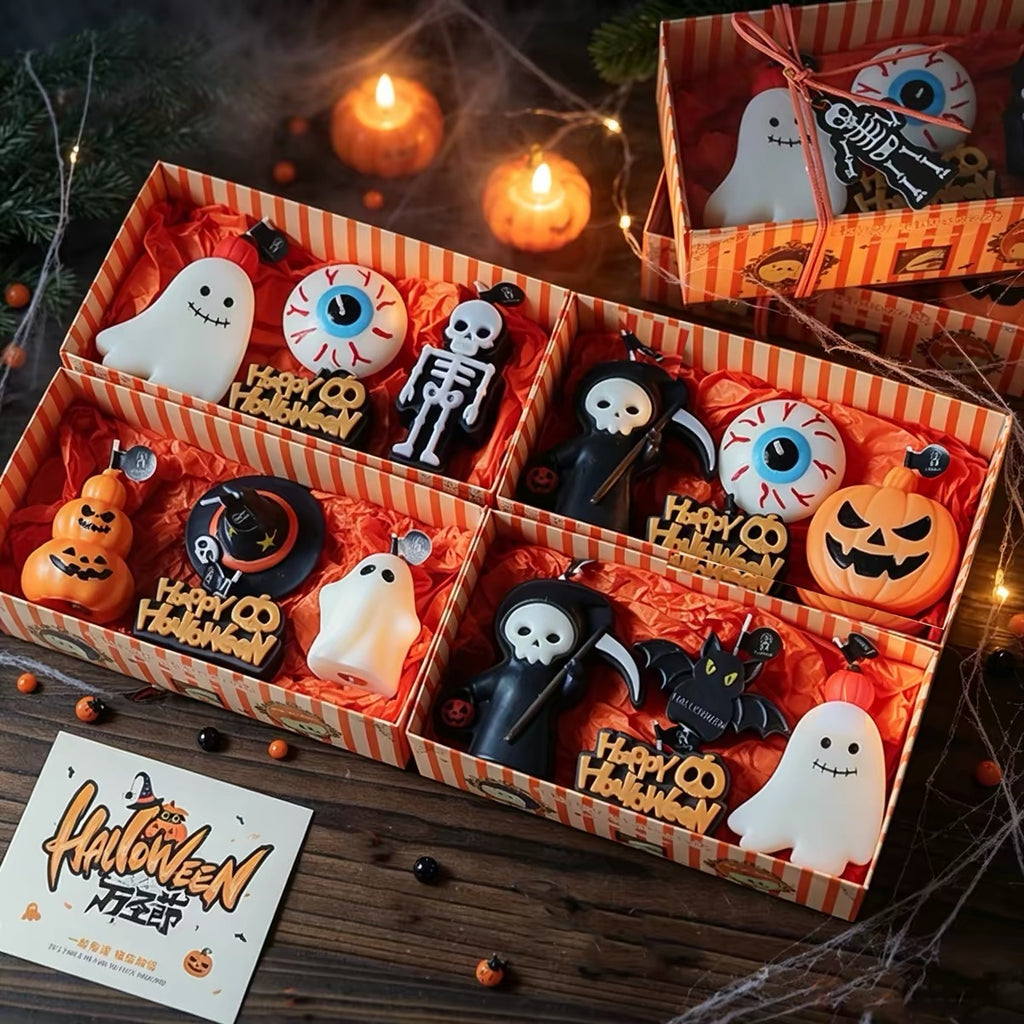 Halloween Scented Candle Gift Set – 4-Piece Spooky Decor