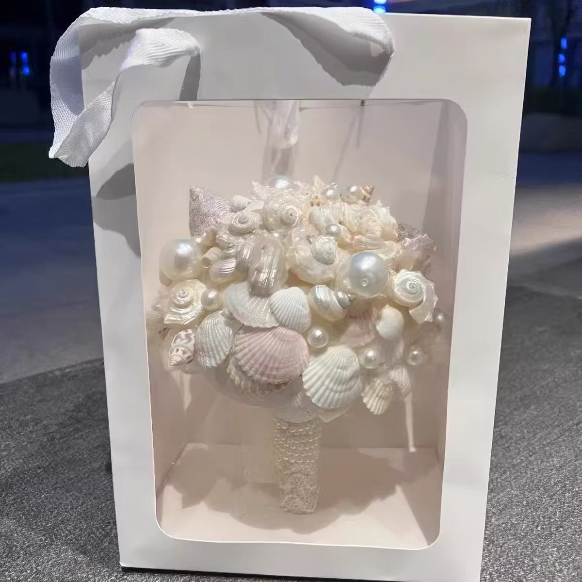 Natural Shell Bouquet – Coastal Wedding & Ocean Inspired Home Decor