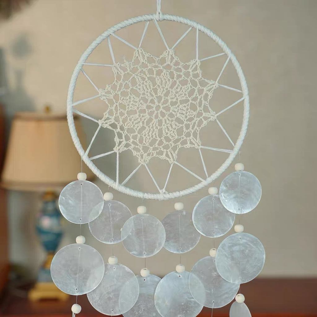 Moon Drift Capiz Dreamcatcher Wind Chime