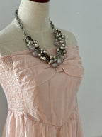 Silver Echo Vintage Statement Necklace