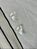 Reindeer Shell Charm – Natural Yellow Butterfly Shell Accent