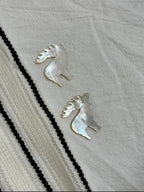 Reindeer Shell Charm – Natural Yellow Butterfly Shell Accent