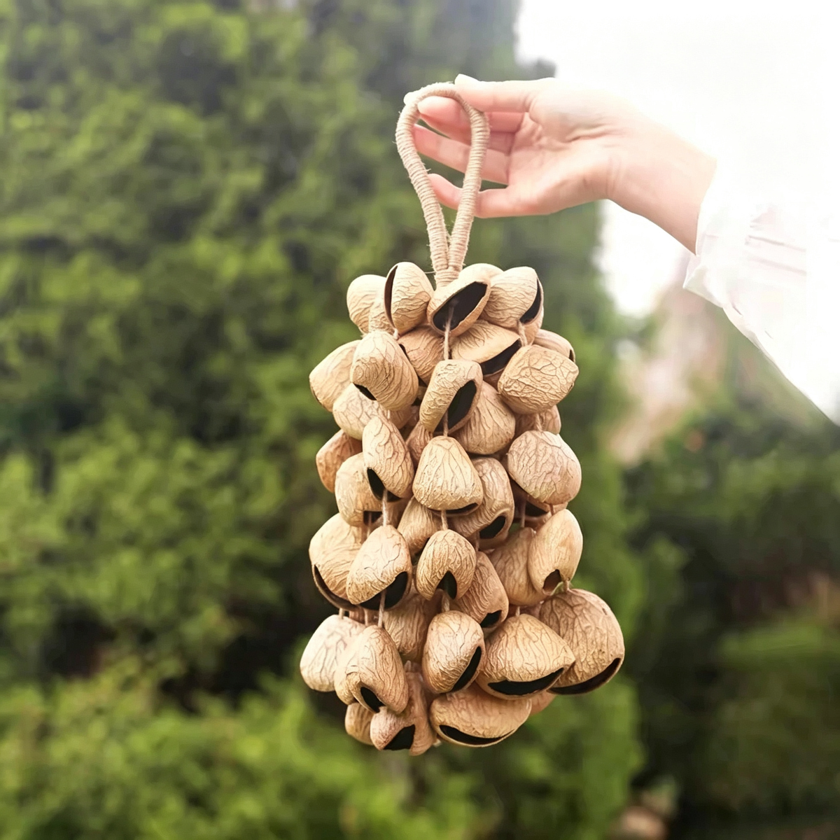 Panji Seed Shell Hand Bell – Earthtone