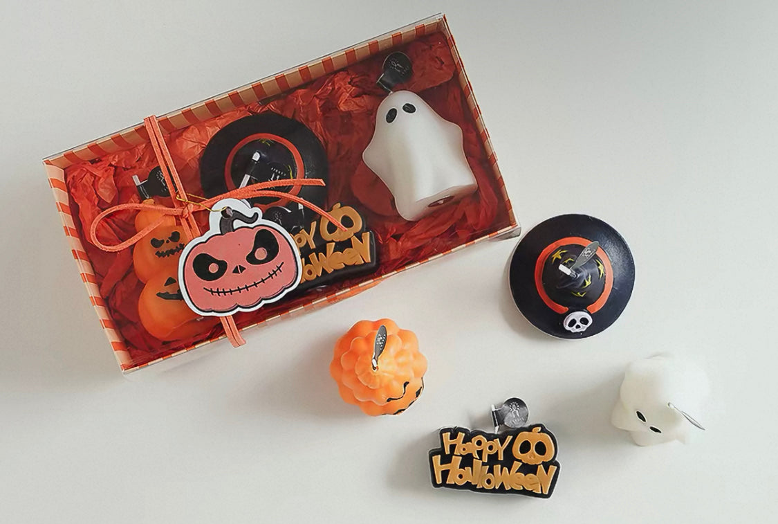 Halloween Scented Candle Gift Set – 4-Piece Spooky Decor