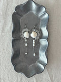 Pure Dew Shell Statement Earrings