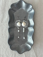 Pure Dew Shell Statement Earrings