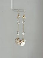 Crystal Tide Handmade Shell Drop Earrings