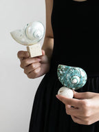 Ocean Relic Shell Sculpture| Natural Shell Jewelry Holder