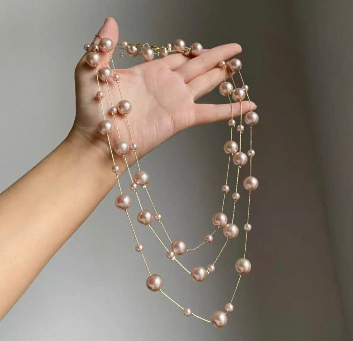 Moonlit Pearl Shell Necklace