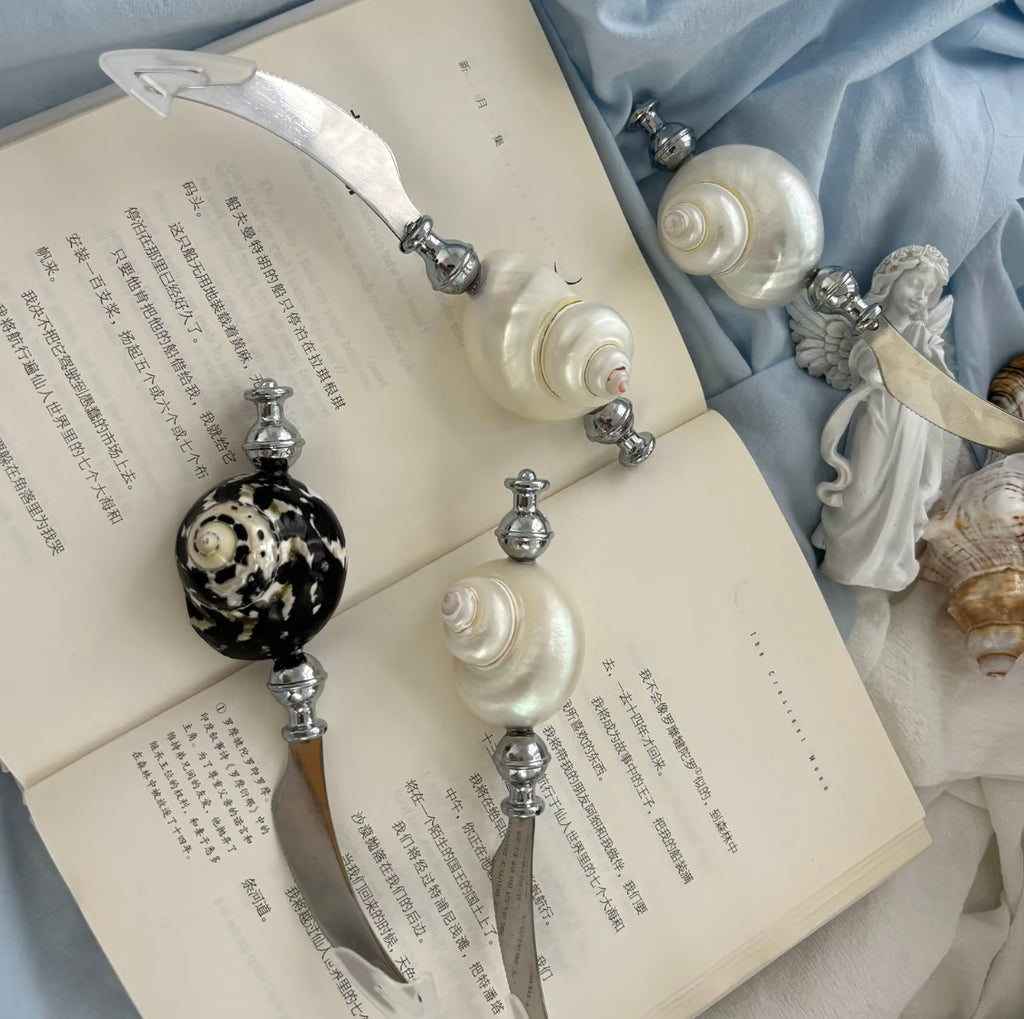 ObsidianShell & PearlConch Letter Openers