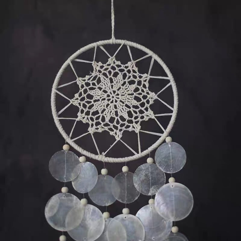 Moon Drift Capiz Dreamcatcher Wind Chime