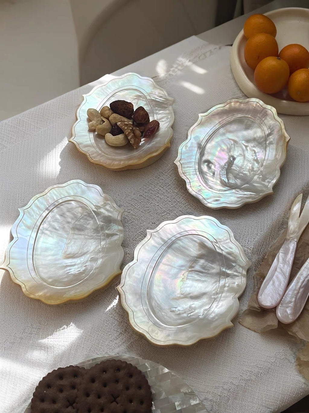 Moonlit Pearl Shell Tray