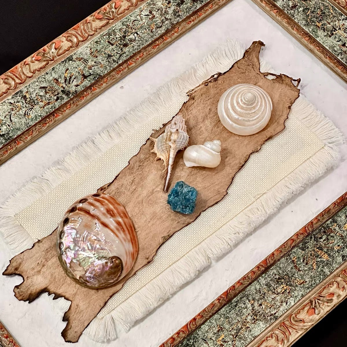 Love Letter from the Sea Handmade Shell Wall Art