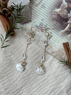 Crystal Tide Handmade Shell Drop Earrings