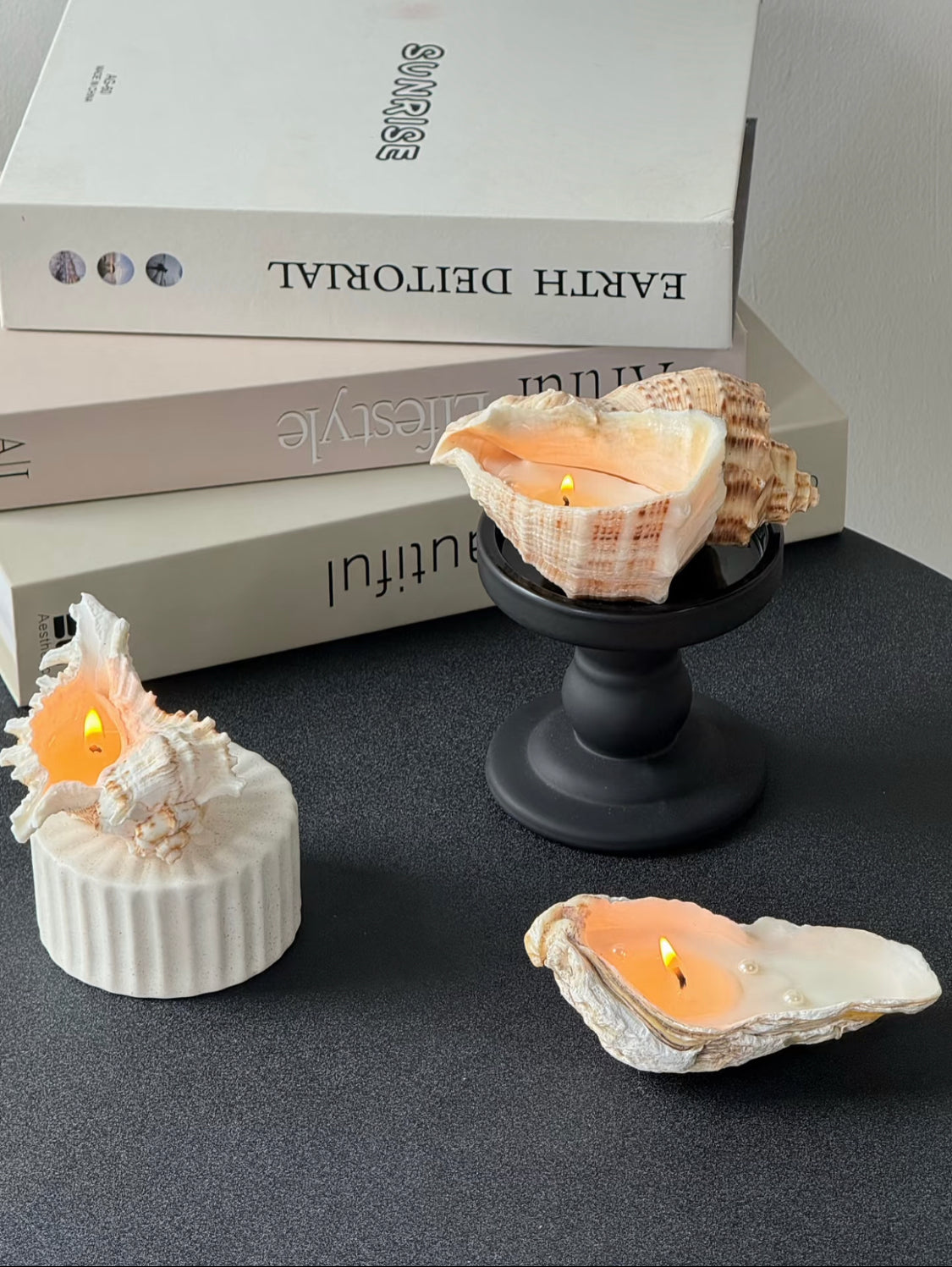 Ocean Glow Seashell Candle Gift Set
