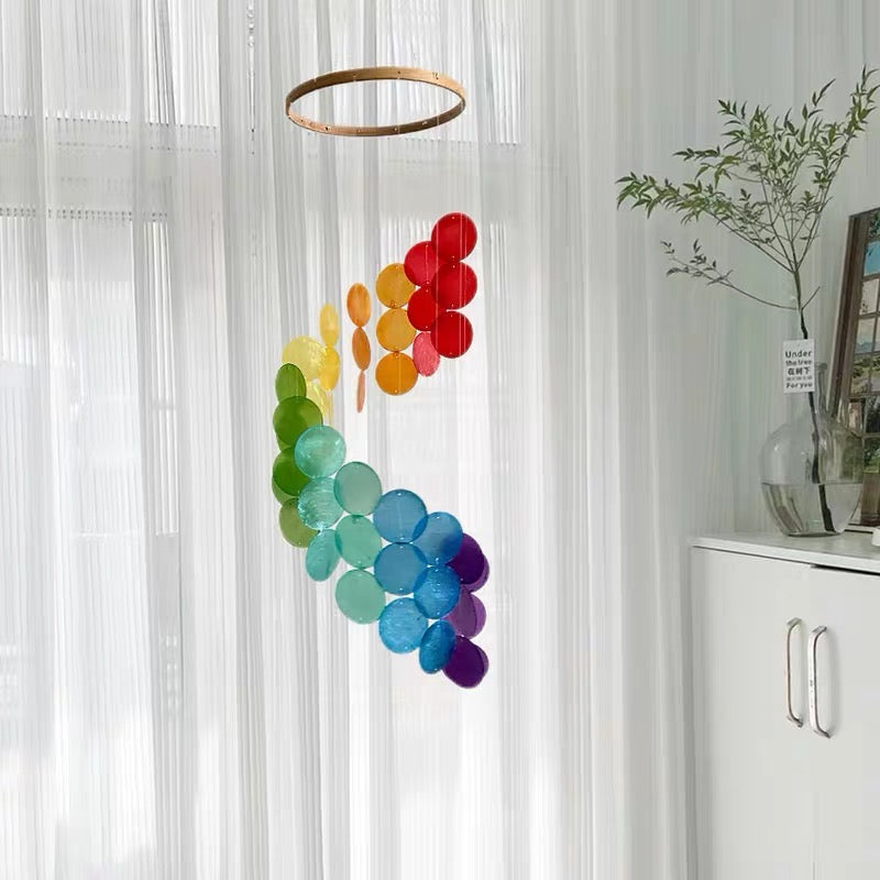 Pearl Cascade Capiz Shell Wind Chime