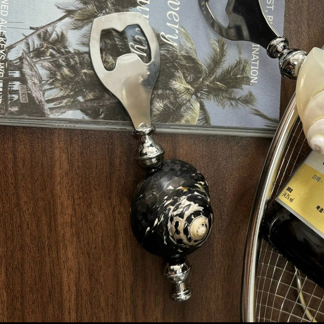 ObsidianShell & PearlConch Bottle Openers