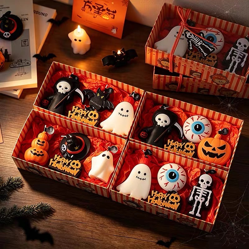 Halloween Scented Candle Gift Set – 4-Piece Spooky Decor