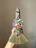 A Gloomy Thunderstorm Witch Broom
