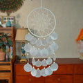 Moon Drift Capiz Dreamcatcher Wind Chime