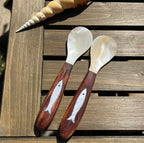 Sea Whisper Fish-Inlaid Mother-of-Pearl Spoon