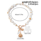 Handmade Natural Seashell & Flower Jewelry Set