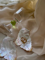 Moonlit Paws Cat Shell Plate | Natural Butterfly Shell