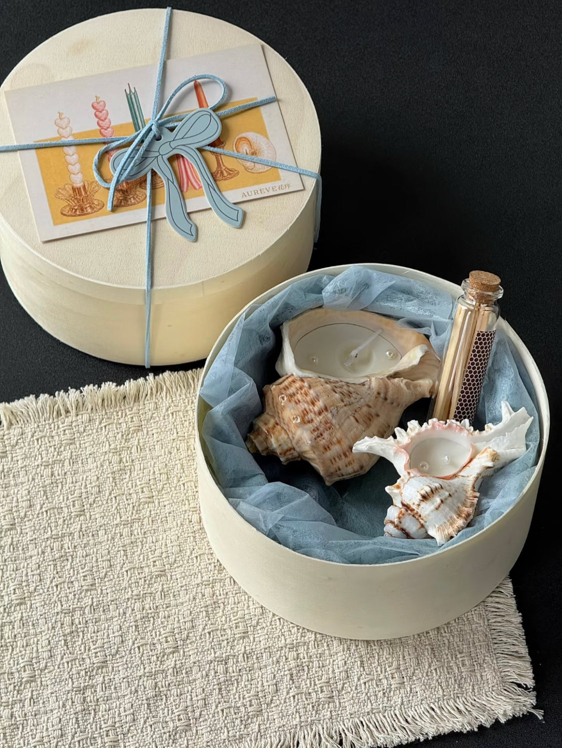Ocean Glow Seashell Candle Gift Set