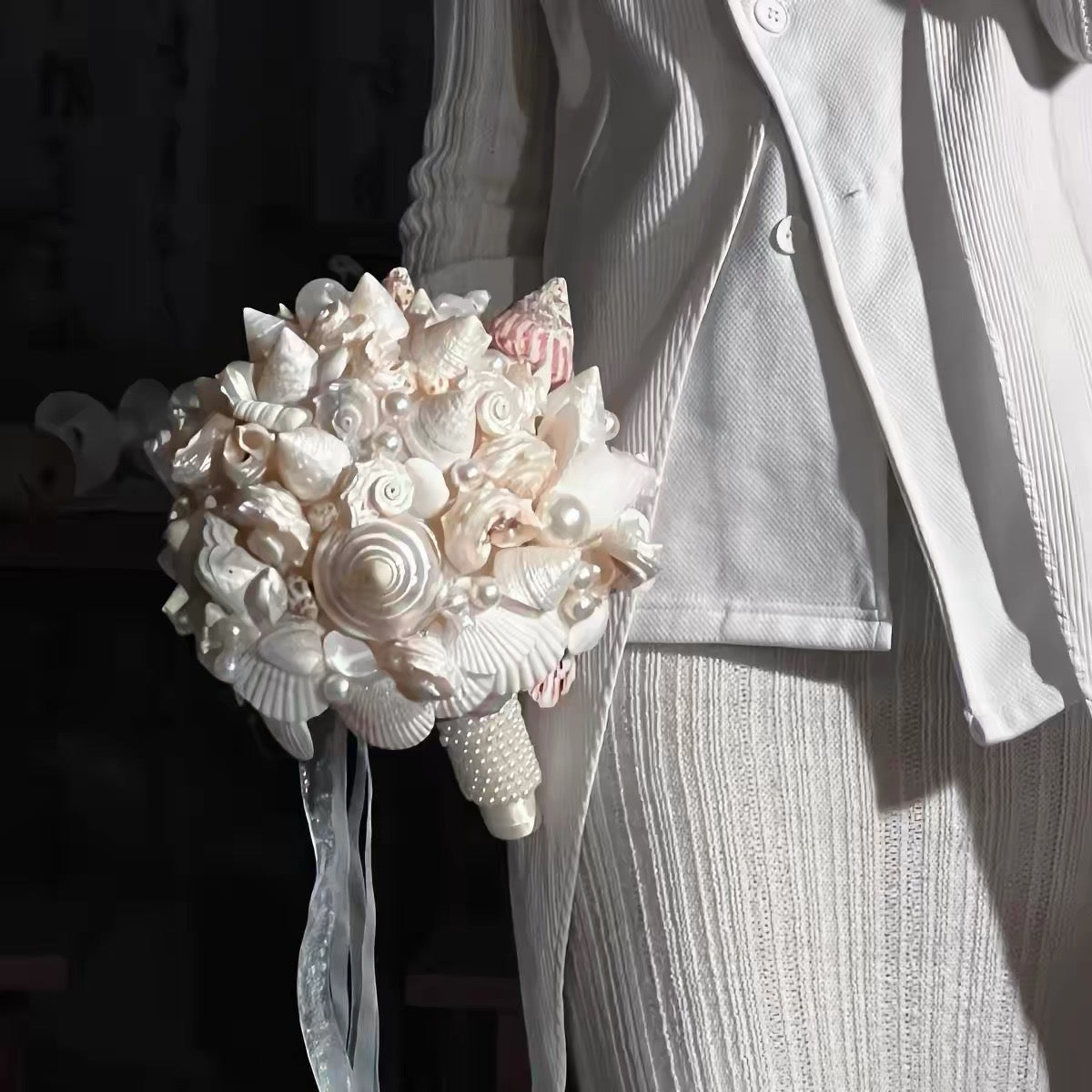 Natural Shell Bouquet – Coastal Wedding & Ocean Inspired Home Decor