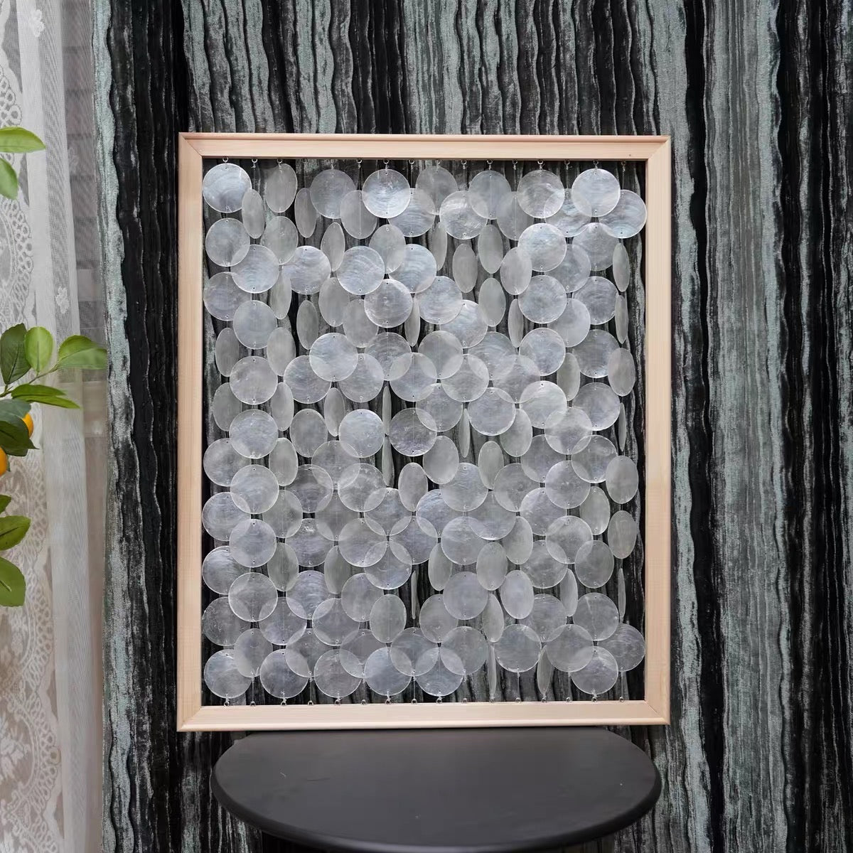 Whisper Waves Capiz Shell Wall Art