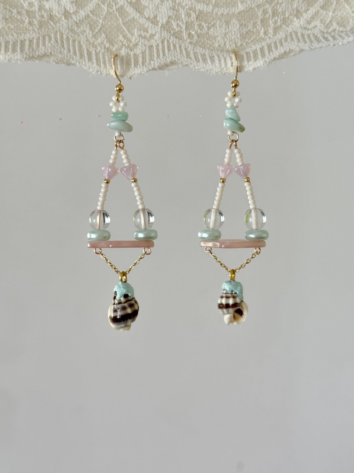 Pastel Tide Dreamcatcher Earrings