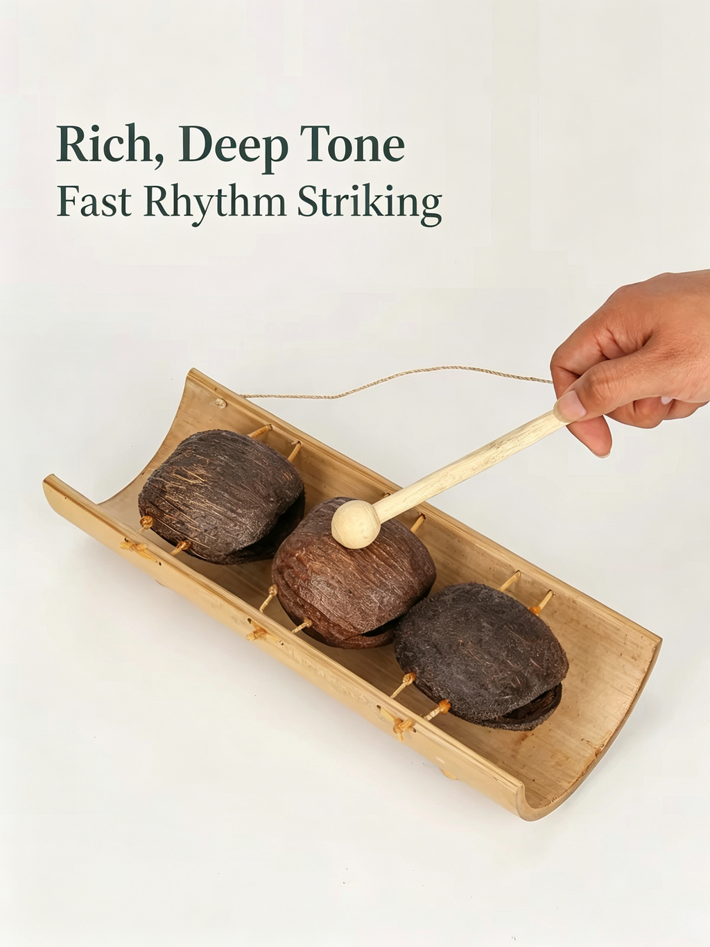 Bamboo Rhythm Bedoro Wood Dance Bell – Percussion