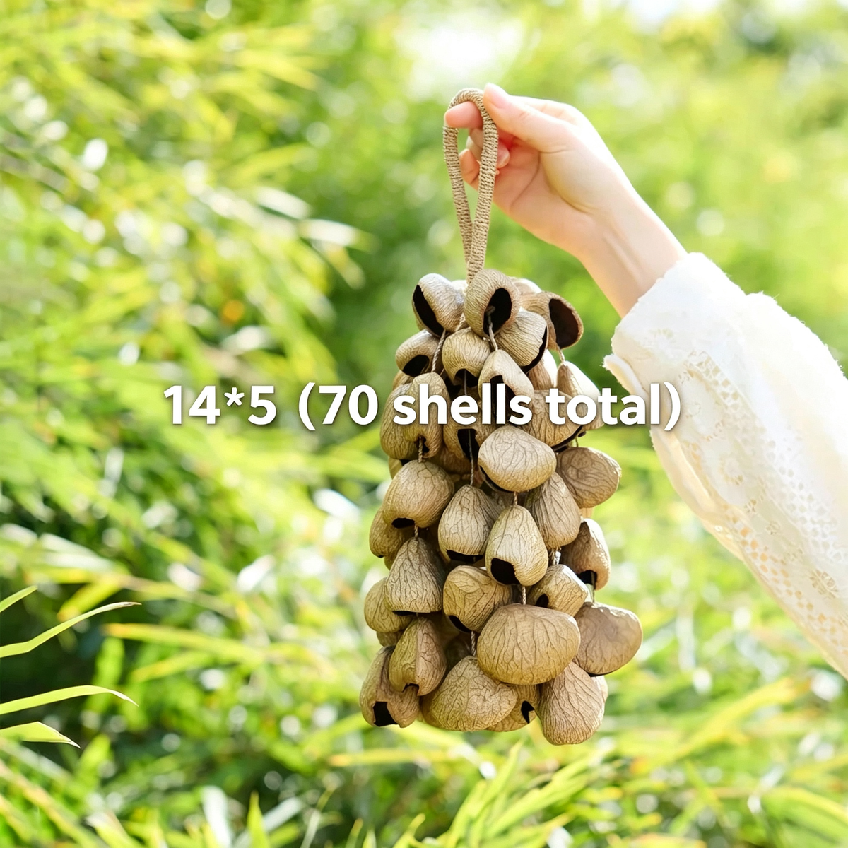 Panji Seed Shell Hand Bell – Earthtone