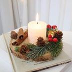 SwanLace Woodland Christmas Candle Holder