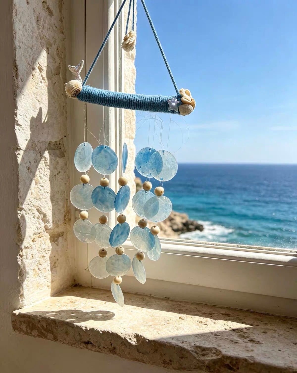 Ocean Mist Gradient Shell Wind Chime