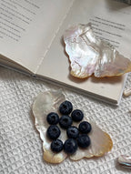Moonlit Paws Cat Shell Plate | Natural Butterfly Shell
