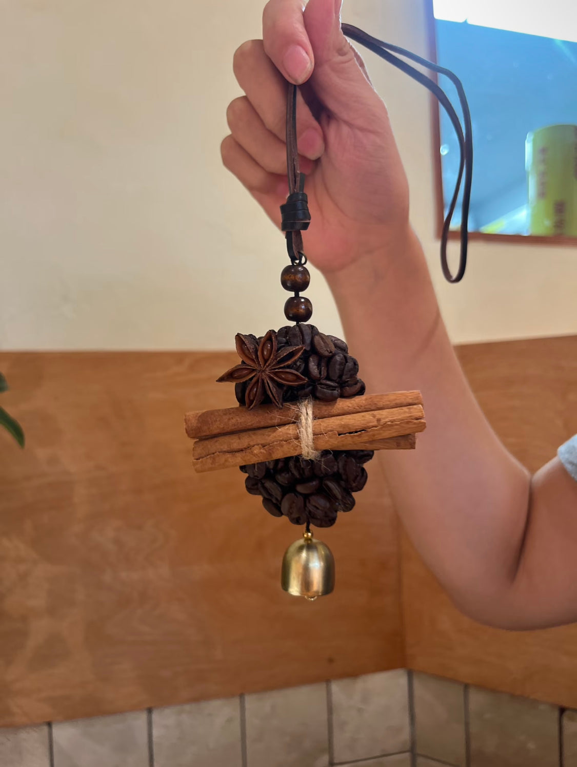 Cinnamon Spell – Handmade Coffee Bean Car Charm