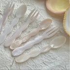 TidalWave Shell Duo – Handcrafted Spoon & Fork Set