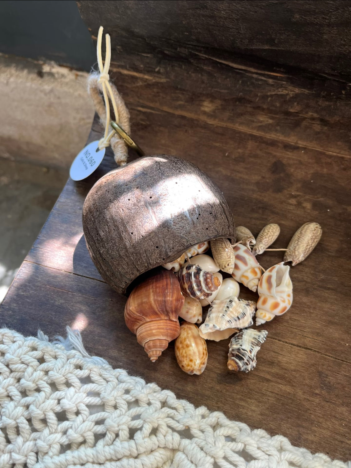 Salin Seed & Mixed Shell Bag Charm
