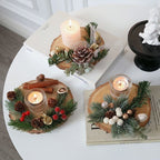 SwanLace Woodland Christmas Candle Holder