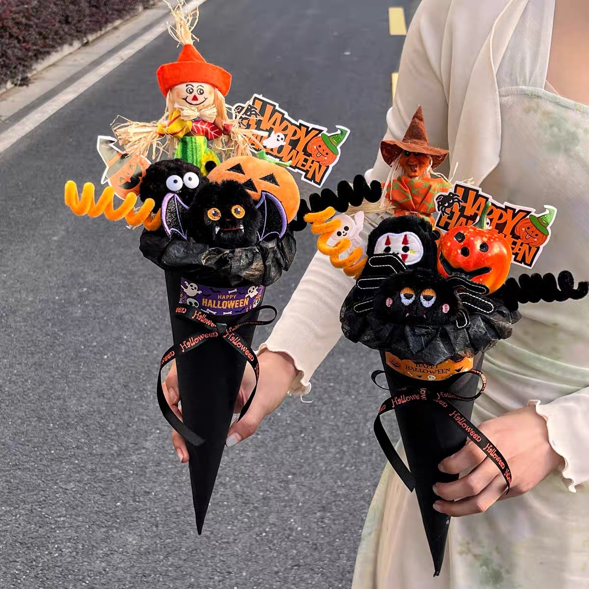 Harvest Mischief Halloween Scarecrow Gift Bouquet